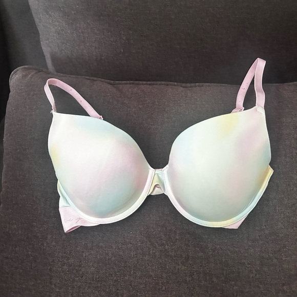 VS pink pastel rainbow push-up bra 34D - Picture 1 of 1